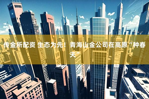 传金所配资 生态为先！青海山金公司在高原“种春天”