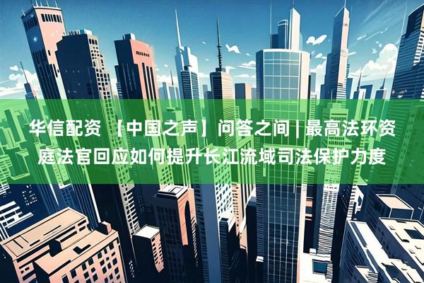 华信配资 【中国之声】问答之间 | 最高法环资庭法官回应如何提升长江流域司法保护力度