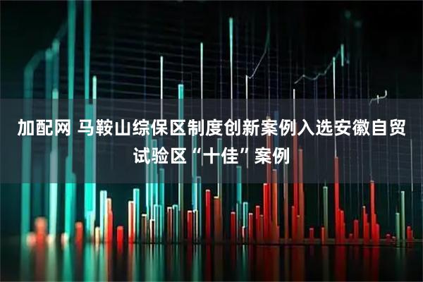 加配网 马鞍山综保区制度创新案例入选安徽自贸试验区“十佳”案例