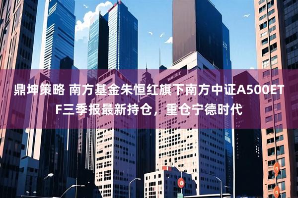 鼎坤策略 南方基金朱恒红旗下南方中证A500ETF三季报最新持仓，重仓宁德时代