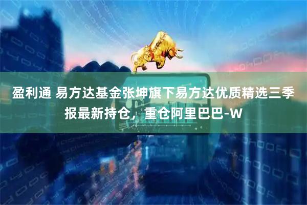盈利通 易方达基金张坤旗下易方达优质精选三季报最新持仓，重仓阿里巴巴-W