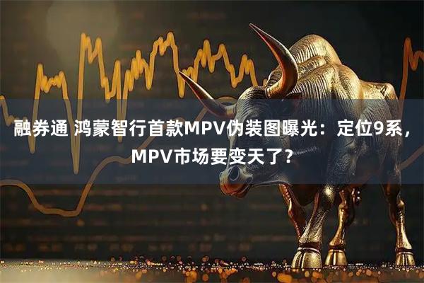 融券通 鸿蒙智行首款MPV伪装图曝光:定位9系,MPV市场要变天了?