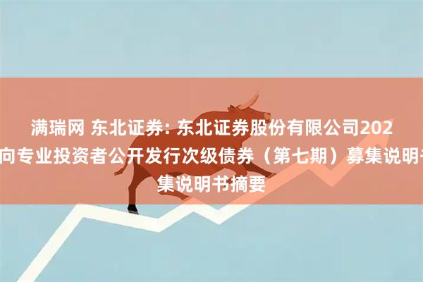 满瑞网 东北证券: 东北证券股份有限公司2025年面向专业投资者公开发行次级债券(第七期)募集说明书摘要